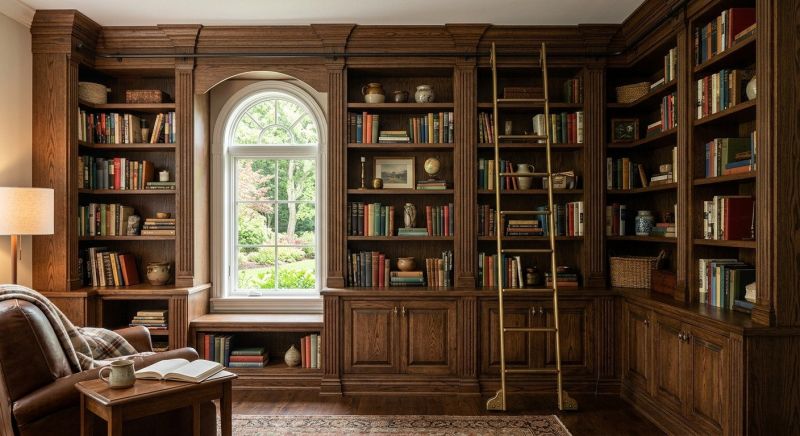 Custom Bookcase Installation in Greensboro, NC