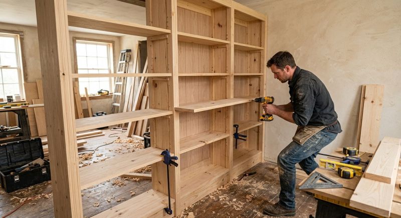 Bookcase Construction in Woodbridge, VA