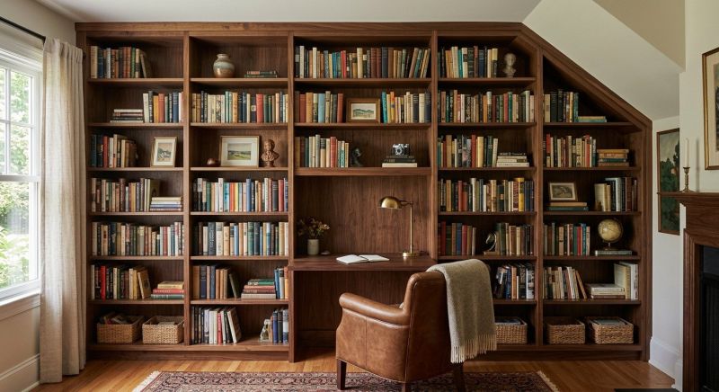 Custom Bookcase Installation in Raleigh, NC