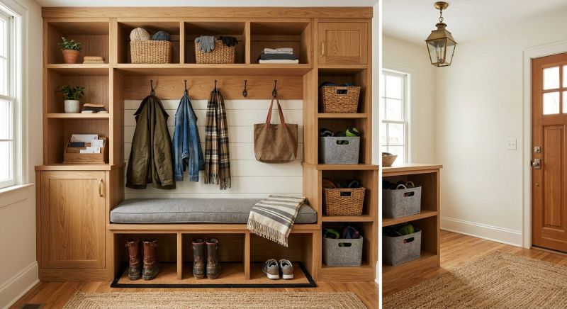 Mudroom Shelving Installation in Alexandria, VA
