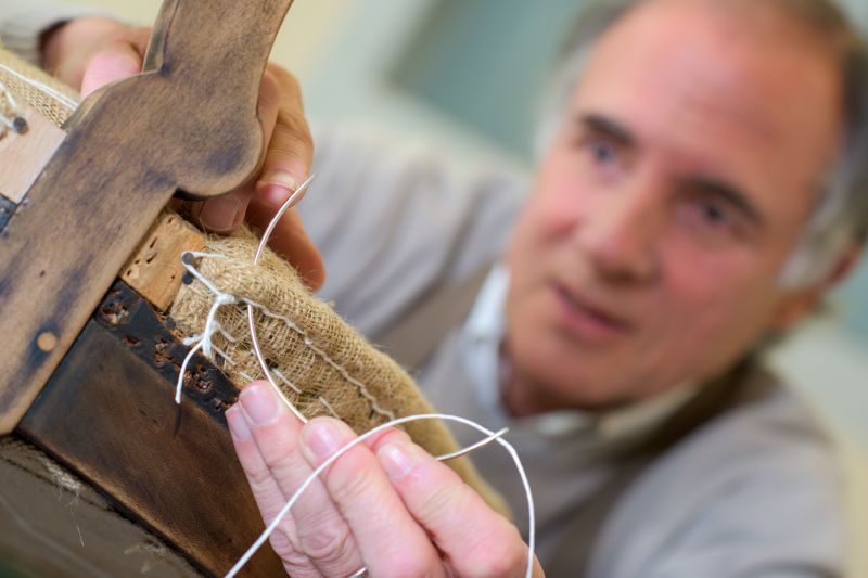 Repairing worn-out upholstery helps maintain the comfort